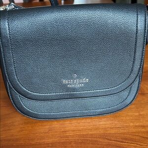 Kate Spade Black Textured Shoulder Bag